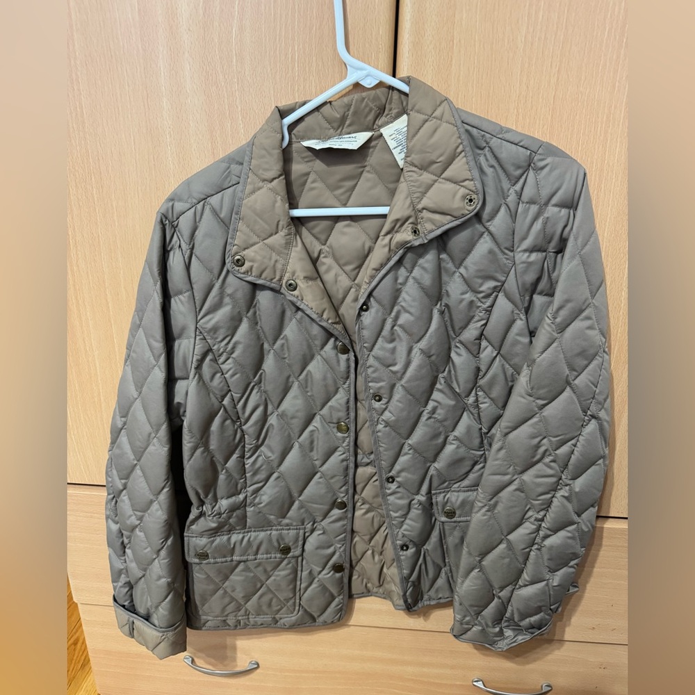 Eddie Bauer Quilted Brown Jacket